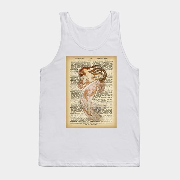 "Dancing" in book page - Mucha Tank Top by ritta1310